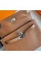 켈리백 단스 Evercolor Ck37 골든 브라운 은 하드웨어 22cm 전체 Handmade Phw