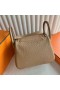 가방 미니 Lindy Clemence4B 카 브라운 금 하드웨어 19cm 전체 Handmade Ghw