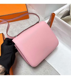 콘스탄츠 스 3Q 핑크 도마뱀 버클 은 하드웨어 Phw18cm 전체 핸드