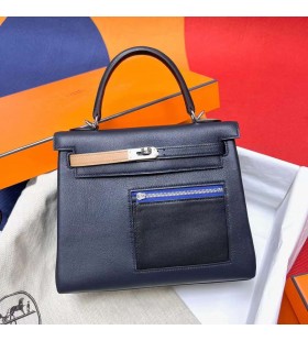 켈리 Colormatic 스 2Z 증 블루 실버 하드웨어 Phw25cm 전체 핸드