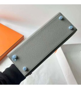 켈리 Epsom4Z 갈매기 grey 은 하드웨어 25cm 전체 Handmade Phw