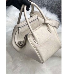 린디 Clemence Ck10 크림 백색 은 하드웨어 26cm 전체 Handmade Phw