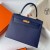 Kelly Epsom Ck73 Gem Blue Gold Hardware 25cm Full Handmade Ghw