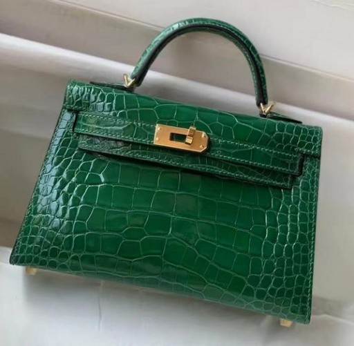 Mini Kelly Aligator je Sjajna kaktus зеленоЗолотая Okovi 19 cm u Potpunosti Ručni Rad