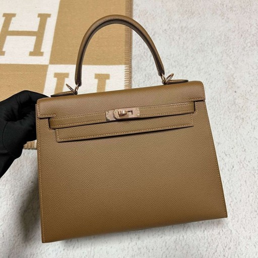 Kelly Epsom 3G каштановый boja Okovi od Zlata 25 cm, u Potpunosti je Ručni Rad