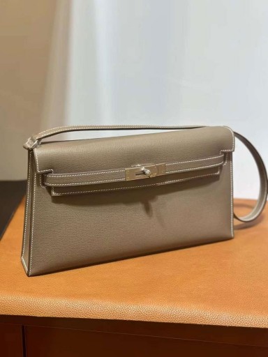 Kelly Элан Madame Ck18 Etoupe Siva 27 cm, Srebrni Okovi Ručni Rad Phw