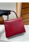 Kutija Kelly Bordo-crvena Zlatni Okovi GHW 25 cm, Potpuna Ručna izrada