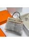 Kelly Lizard 01 prirodne boja Srebrne Okove Phw 25 cm, u Potpunosti je Ručni Rad