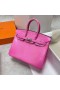 Birkin Gušter Koža Barbie Pink Srebrni Okovi Phw 25 cm, Potpuna Ručna izrada