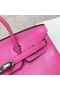 Birkin Gušter Koža Barbie Pink Srebrni Okovi Phw 25 cm, Potpuna Ručna izrada