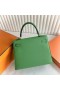 Kelly Epsom A8 Grass zeleno-Zlatni Okovi 25 cm, u Potpunosti je Ručni Rad Ghw