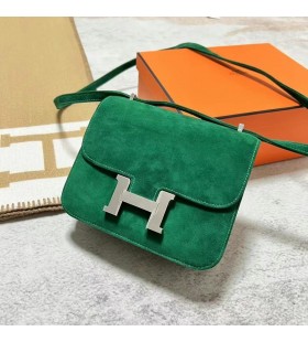 Constance Suede U4 BarÅ¡un zeleno-Srebrni Okovi Phw 18 cm u Potpunosti RuÄni Rad