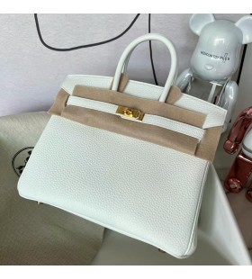 Okovi Birkin Clemence 01 Od ÄŒistog Bijelog Zlata 25 cm, u Potpunosti je RuÄni Rad