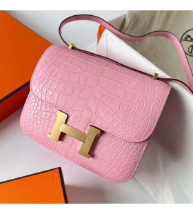 Constantia Mat Aligator Krokodil 3Q sakura Okovi od Zlata Ghw 18 cm Potpuna RuÄna izrada