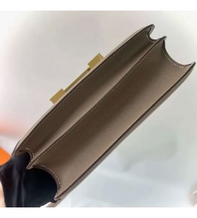 Constance Epsom Ck18 Etoupe Sivo-Zlatni Okovi 24 cm, u Potpunosti je RuÄni Rad Ghw