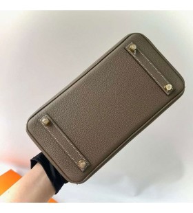 Birkin Togo Ck18 Etoupe Sivo-Zlatni Okovi 25 cm, u Potpunosti je RuÄni Rad Ghw