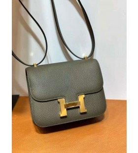 Constance Epsom C6 Sivo-zelena Zlatni Okovi 18 cm u Potpunosti RuÄni Rad Ghw