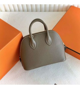 Mini Bolide Chever Ck18 Etoupe Grey Gold Hardware 18cm Full Handmade Ghw