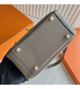 Mini Lindy Clemence M8 Жестяная Posuđe sive Zlata Okovi 19 cm u Potpunosti Ručni Rad Ghw