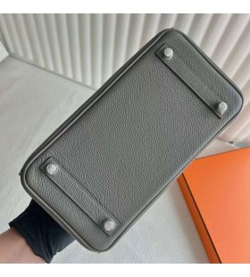Torbe Birkin Togo 0L Srednje siva, Srebrno Okovi 25cm Potpuna RuÄna izrada Phw