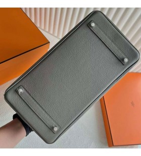 Birkin Togo 0L Sivo-Srebrni Okovi 35 cm Potpuna RuÄna izrada Phw