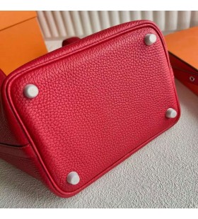 Picotin Clemence Q5 Svijetlo Crvena Srebrni Okovi 18 cm u Potpunosti Ručni Rad Phw