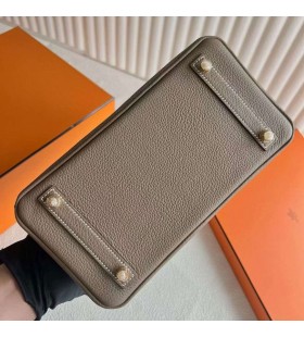 Torbe Birkin Togo Ck18 Etoupe Sivo-Zlatni Okovi 25cm u Potpunosti Ručni Rad Ghw