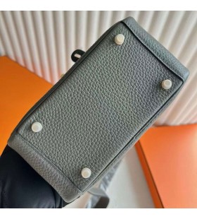 Torbe Mini Lindy Clemence 0L Medium siva Zlatni Okovi 19cm je u Potpunosti Ručni Rad Ghw