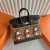 Birkin little house Doo Zlatno-Smeđi Srebrni Okovi 20 cm u Potpunosti Ručni Rad Phw