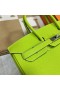 Birkin Epsom 6R kiwi grön Silver Hårdvara Phw 35cm Full Handgjorda