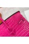 Birkin Blanka Porosus Krokodil T5-rosa Guld Hårdvara Ghw 25cm Full Handgjorda