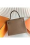 Kelly Togo 3G-Chestnut brown & Rose Rosa Silver Hårdvara 25cm Full Handgjorda Phw