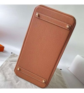 Birkin Togo Ck37 gyllenbrun Guld H&Atilde;&yen;rdvara 40cm Full Handgjorda Ghw