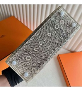 Kelly Ãdla Naturliga färg Silver HÃ¥rdvara 25cm Full Handgjorda Phw