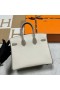 Birkin Togo Ck10 Craie beyaz & Ck81 Gris AltÄ±n DonanÄ±m 25 cm Mghw Tam El YapÄ±mÄ±