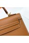 Kelly Epsom Ck37 Altın Kahverengi Altın Donanım Ghw 25cm Tam El Yapımı