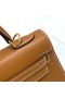 Kelly Epsom Ck37 Altın Kahverengi Altın Donanım Ghw 25cm Tam El Yapımı