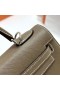 Kelly Epsom Ck18 Etoupe Gri Gümüş Donanım Phw 25 cm Tam El Yapımı