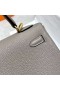 Kelly Togo M8 Griss Asfalt Altın Donanım Ghw 25cm Tam El Yapımı