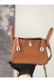 Mini Lindy Clemence Ck37 Altın Kahverengi Gümüş Donanım Phw 19 cm Tam El Yapımı