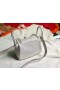 Mini Lindy Clemence Ck80 İnci gri Altın Donanım Ghw 19 cm Tam El Yapımı