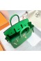 Birkin Swift K1 Bambu yeşil Altın Donanım Ghw 25 cm Tam El Yapımı
