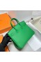 Birkin Swift K1 Bambu yeşil Altın Donanım Ghw 25 cm Tam El Yapımı