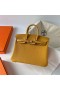 Birkin Togo 9D Amber sarı Altın Donanım Ghw 25 cm Tam El Yapımı