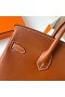 Birkin Barenia Cc34 Altın Kahverengi Altın Donanım Ghw 25 cm Tam El Yapımı