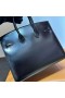 Birkin Sellier Box Ck89 Black Silver Hardware 25cm Full Handmade Phw