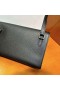 Hermesnap Cüzdan Epsom Ck89 Siyah Gümüş Donanım 18cm Tam El Yapımı Phw