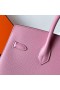 Birkin Sellier Epsom X9 ebegümeci mor pembe Gümüş Donanım 25cm Tam El Yapımı Phw