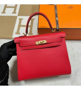 Kelly Swift S3 Parlak kırmızı Altın Donanım 25cm Tam El Yapımı
