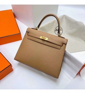 Kelly Epsom 0M Derin haki Altın Donanım Ghw 25cm Tam El Yapımı